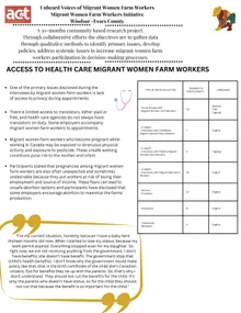 Migrant Women Research Findings Page 2